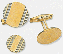 14k Cuff Links and Tie Tack Set