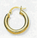 14k Plain Hoop Earrings