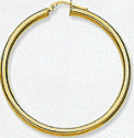 14k Plain Hoop Earrings