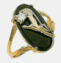 Womens Onyx Ring