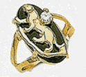 Womens Onyx Ring